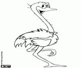 Dibujos de avestruz para colorear (2/32)