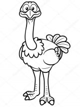 Dibujos de avestruz para colorear (16/32)