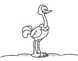 Dibujos de avestruz para colorear (77/77)