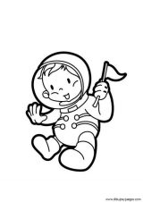 Astronauta para colorear (4/59)