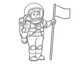 Astronauta para colorear (55/59)