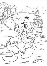 Dibujos para colorear del pato Donald (200/288)